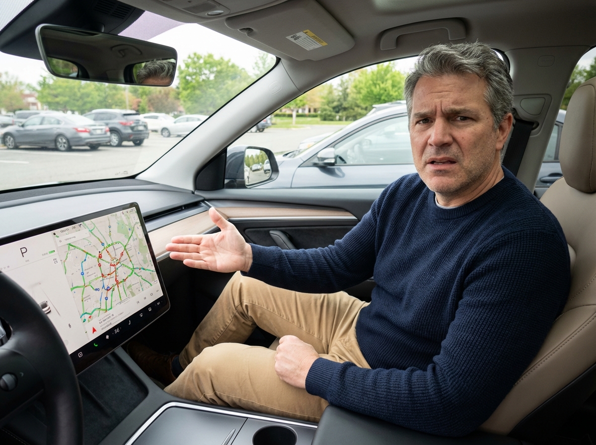 Homme perplexe regardant l