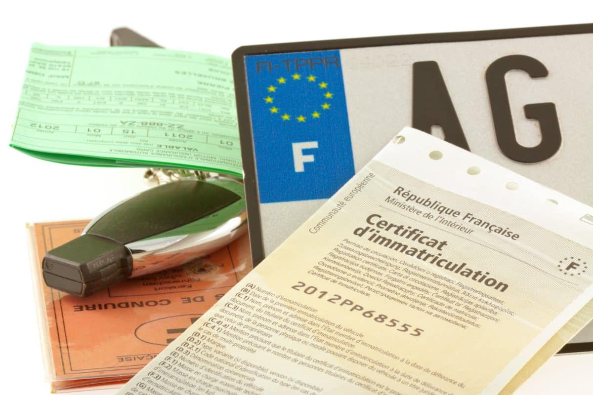 certificat d’immatriculation